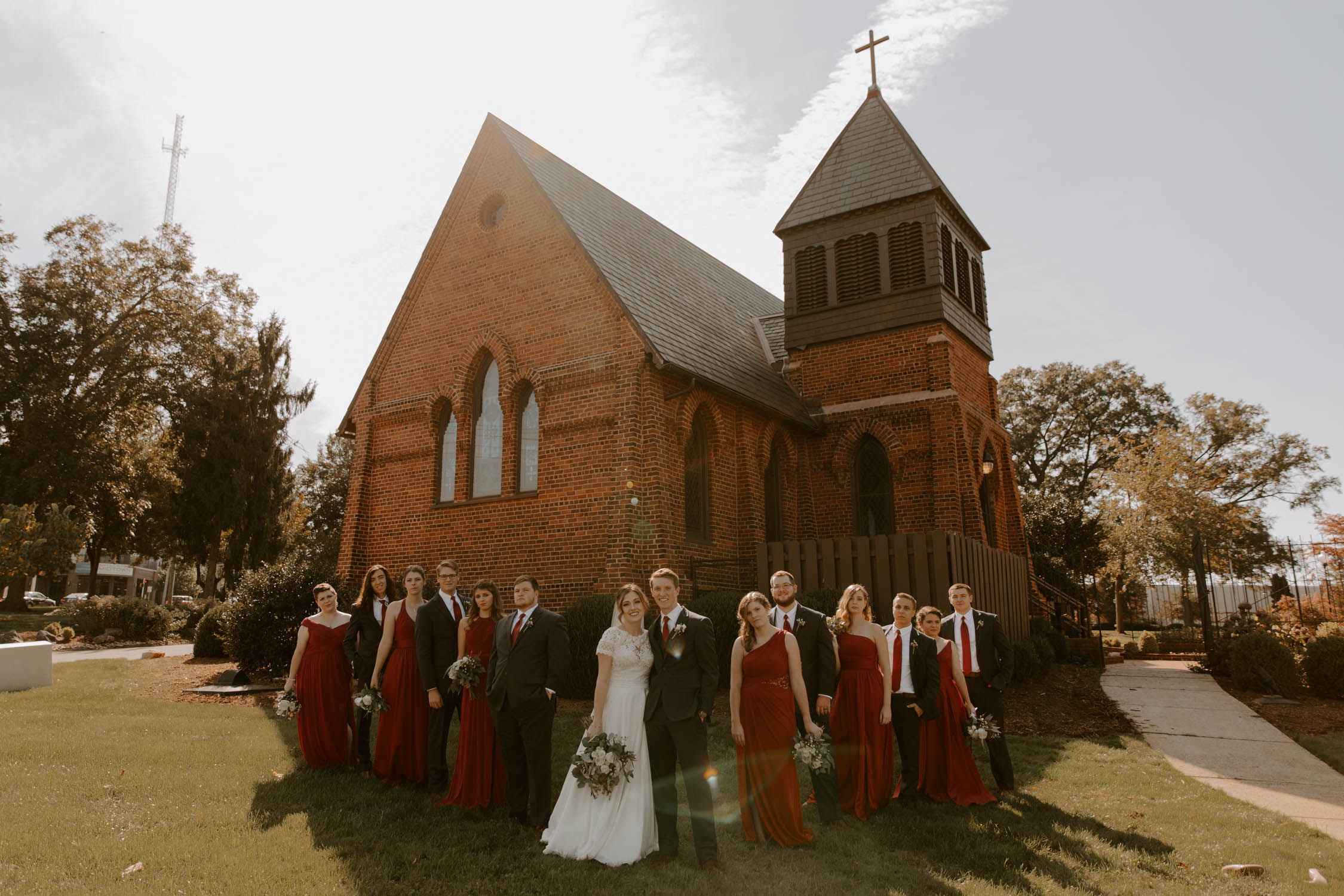 Uptown Chapel Wedding with Brewery Reception – Charlotte, North Carolina