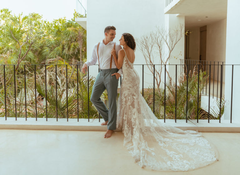 Post Wedding Bride & Groom Portraits – Tulum, Mexico